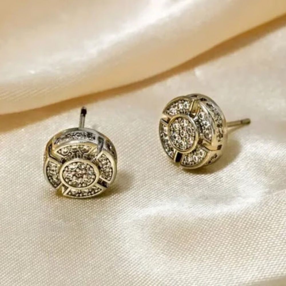 NEW Senteria Sparkling Silver Crystal Earrings